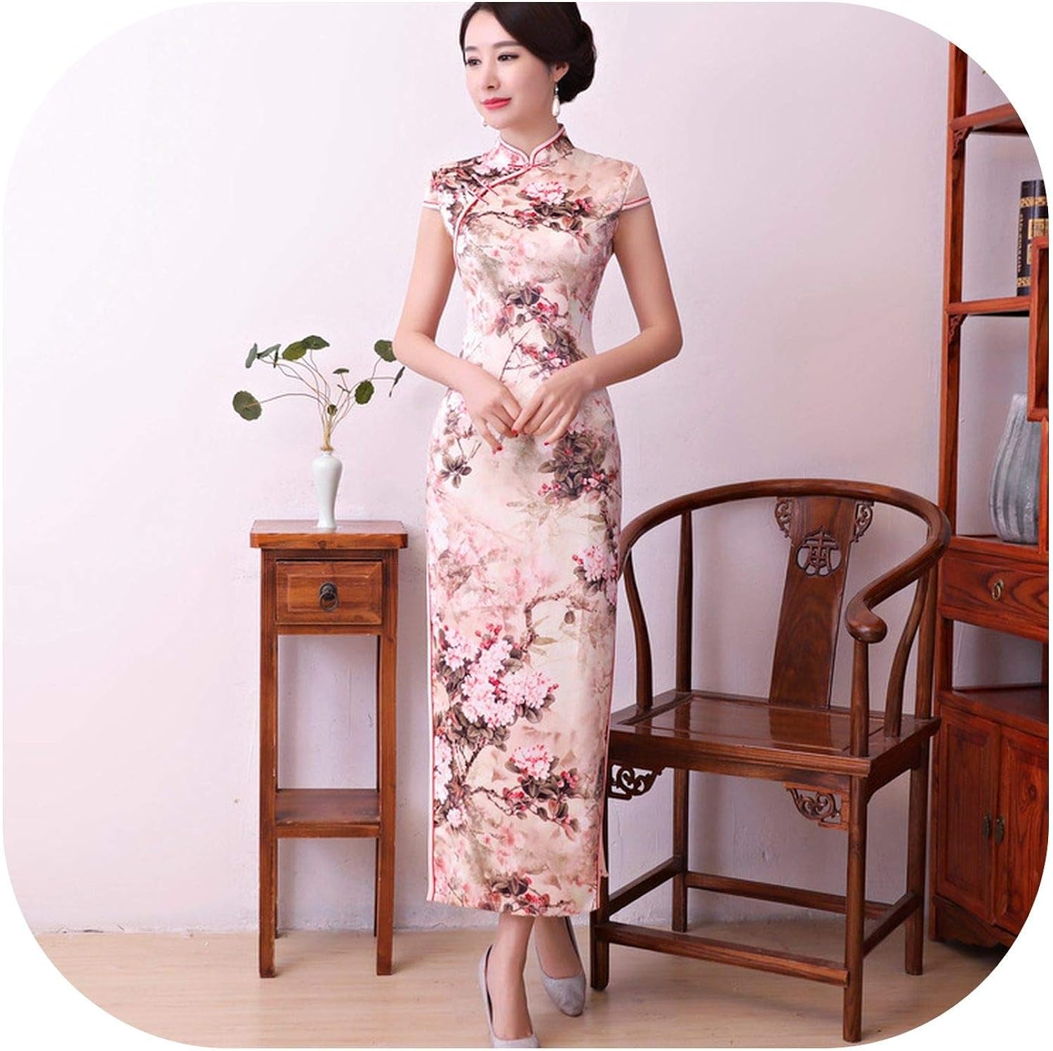 pink qipao