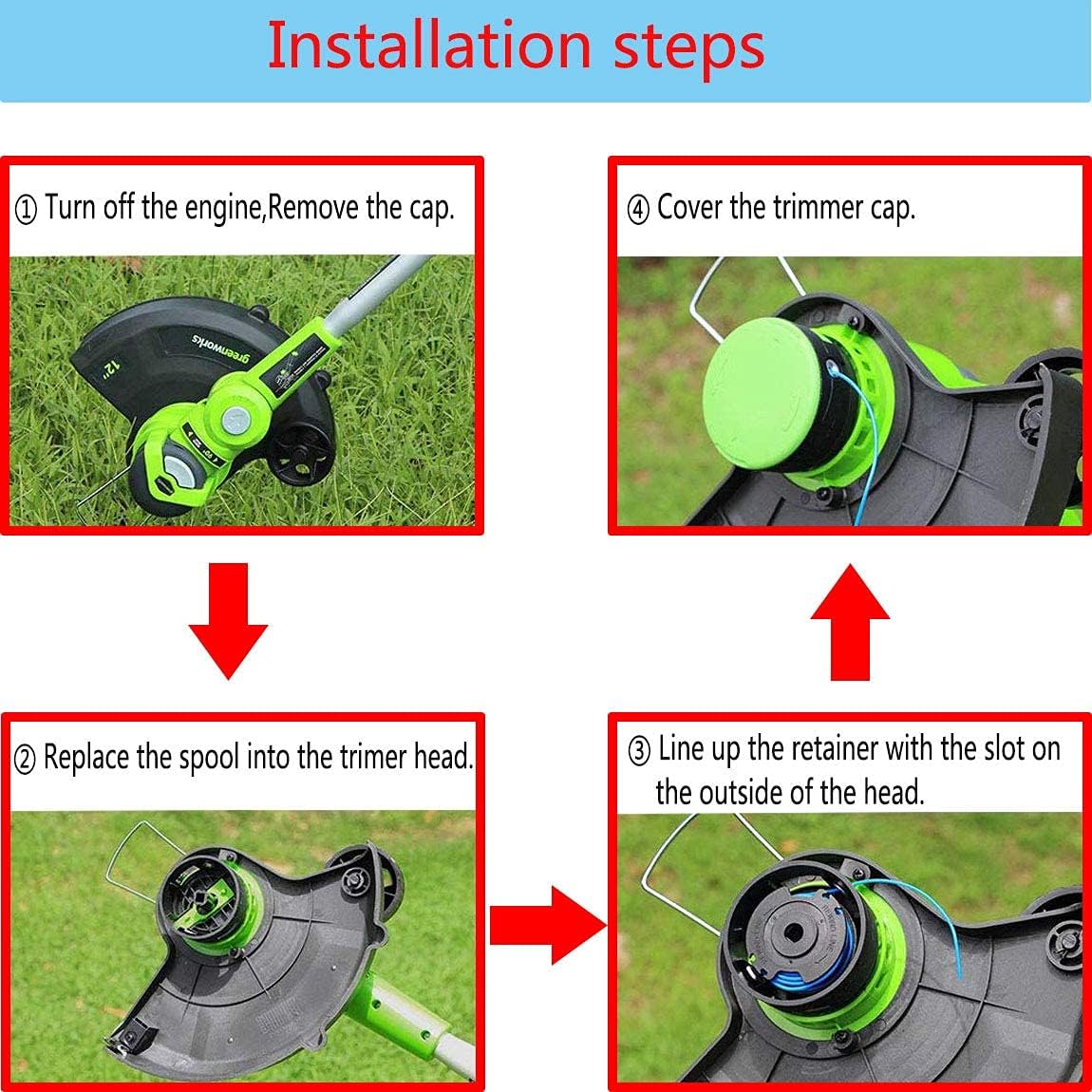 29092 String Replacement Trimmer Spool : Garden & Outdoor