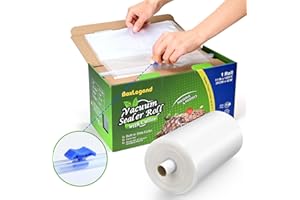 11’’ x 150’ Vacuum Sealer Roll Keeper with Cutter, Vacuum Sealer Bags for Food, Food Saver Bags Rolls, BPA Free, Commercial G