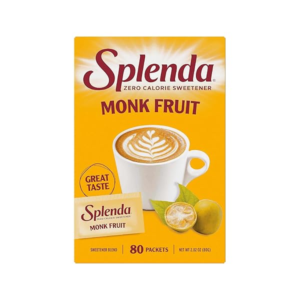 SPLENDA MONK FRUIT ZERO CALORIE PLANT BASED SWEETENER,...
