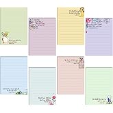 8 Pack Christian Sticky Notes Samll Scripture Inspirational Memo Pads Floral Design Adhesive Religious Bible Verse Quotes Notepads for Writing Diary Lists Schedules, 4 x 5. 5 Inch(Fresh Style)