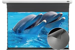 VIVIDSTORM-Projection Screen,Obsidian Long Focus ALR Slimline Motorized Office Presentation,Indoor Stand Movie Screen,Compati