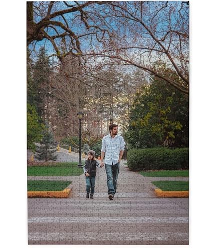 Custom Photo Jigsaw Puzzle - Personalized 300/500/1000 Piece Puzzle From Your Picture, Add Text - Great Gift For Family, Weddings, Pet Lovers - View #3