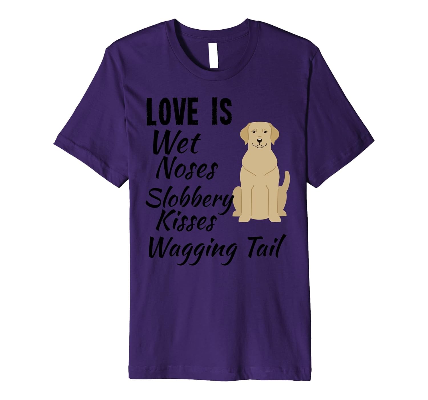 I love My Dog T-Shirt Yellow Labrador Lab Premium-ANZ