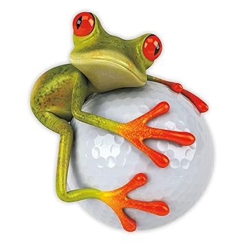 younikat Sticker Frosch Golfball XL I 50 x 60 cm groß I Fahrzeug-Aufkleber wetterfest Auto-Aufkleber Wohnmobil Wohnwagen für 