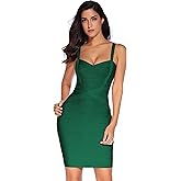 meilun Women's Celebrity Bandage Bodycon Dress Strap Party Pencil Dress