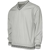 BCPOLO Men's V Neck Golf Wind Shirt Athletic Windbreaker V Neck Shirt