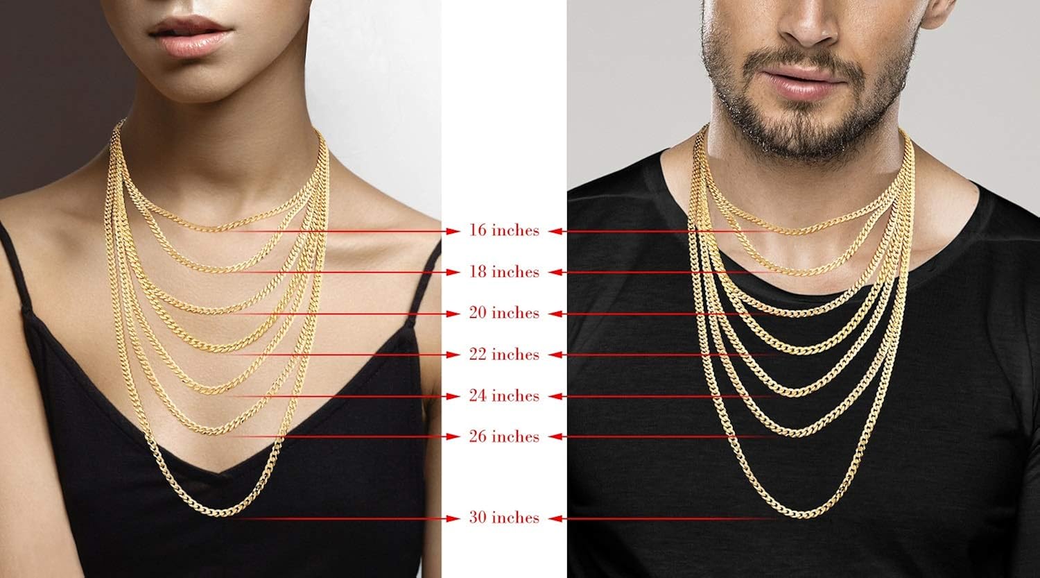 MiaBella Solid 18K Gold Over Sterling Silver Italian 5mm Diamond-Cut Cuban Link Curb Chain Necklace for Women Men, 16, 18, 20, 22, 24, 26, 30 Inch 925 Sterling Silver Made in Italy (20 Inches) | 