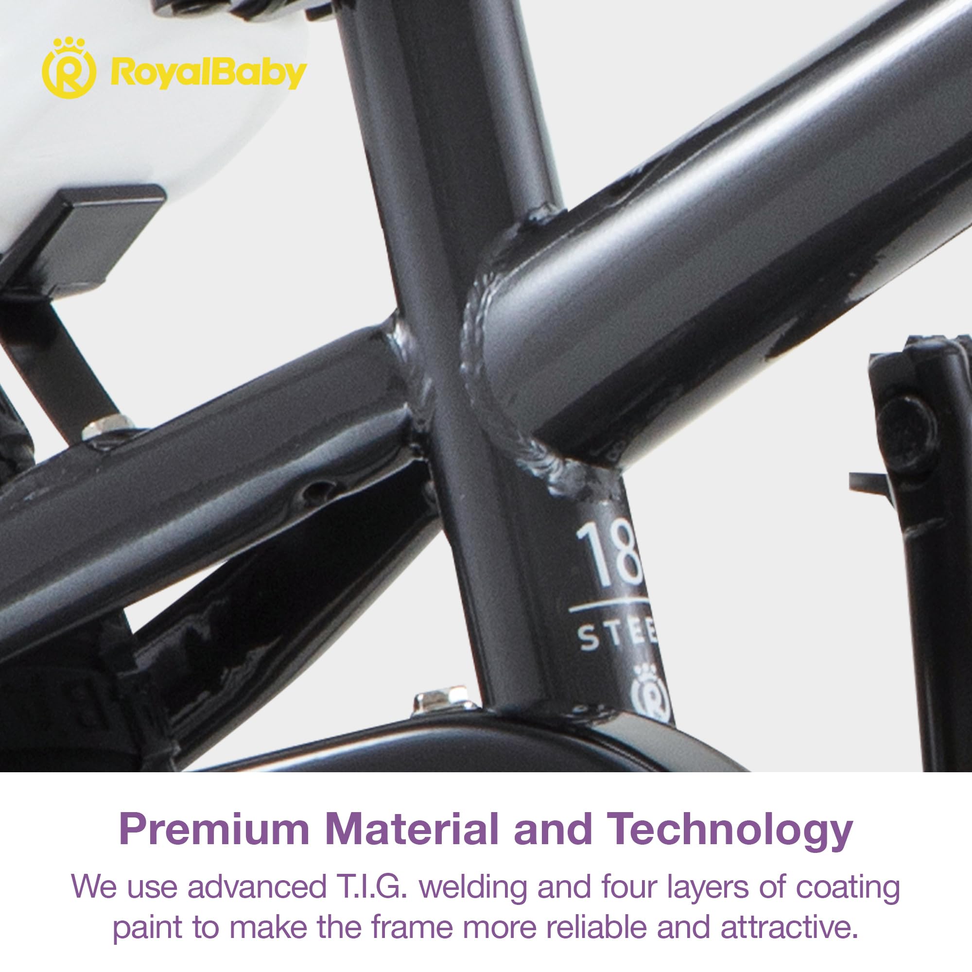 RoyalBaby Kids Bike EZ Balance to Pedal Dual Handbrake Toddlers Boys Girls Bicycle 12-20 Inch for Age 3-10 Years