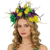 KITRDOOR Carnival Hat, Mardi Gras Fedora Cap Costumes Accessory Sequin Hat, Dress-Up Carnival Party for Adult