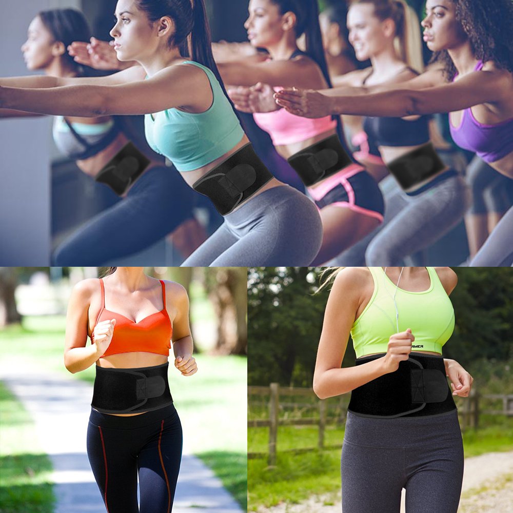 DIOSN Waist Trimmer Belt for Weight Loss with Carrying Bag, Waist