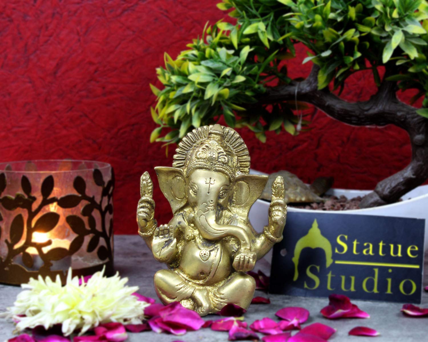 Buy Statuestudio Brass Antique Ganesha Statue For Home Decor Small