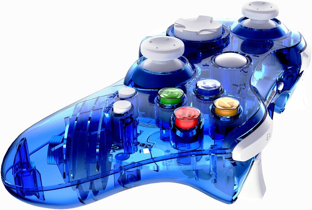 PAWHITS Wireless Xbox 360 Controller Double Motor Vibration Wireless Gamepad Gaming Joypad, Blue: Electronics