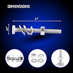 Bolt Dropper 1/4 Bolts and Nuts Set - 5pcs - F593c