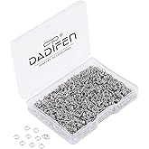 DADIFEN 2000pcs 304 Stainless-Steel Jump Rings for Jewelry Making Supplies 0.5x4mm Boxed Silver Open Jump Rings Jewelry Findings Open Rings for DIY Bracelet Earrings Necklace Charms Connectors O Ring