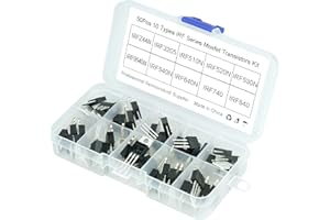 MTDELE 50Pcs 10 Values Mosfet IRFZ44N IRF510N IRF530N IRF540N IRF640N IRF740 IRF840 IRF3205 IRF9540N TO-220 Series Mosfet Kit