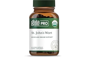 Gaia Herbs Pro St. John's Wort - Healthy Immune System Support Supplement - Health Supplement with Organic St John's Wort - 60 Liquid Phyto-Caps (30 Servings)