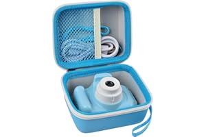 GWCASE Camera Case Compatible with Seckton for Goopow for Desuccus for Rindol for VATENIC for Rikum for GKTZ Kid Toy Video Camera. Kids Digital Cameras Carrying Holder Container (Box Only)-Light Blue