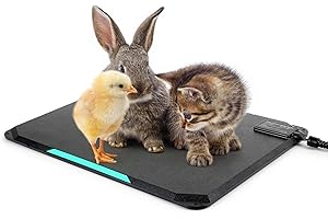 Petace Outdoor Heated Pad for Small Animals, Anti-Bite & Waterproof Cat Heating Pad, Indoor Pet Warmer for Cat Houses/Rabbit 