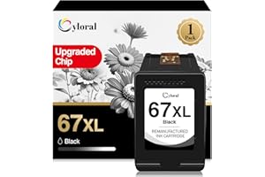Cyloral 67XL Ink Cartridges Black for HP 67 Ink Cartridges Black for Deskjet 2800e 2827e 2855e 2852e 2755e 2700 4200e 4255e 4
