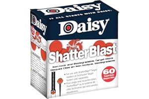 Daisy Outdoor Products 990873-406 Shatterblast Targets, 60 Count, Orange, 2-Inch