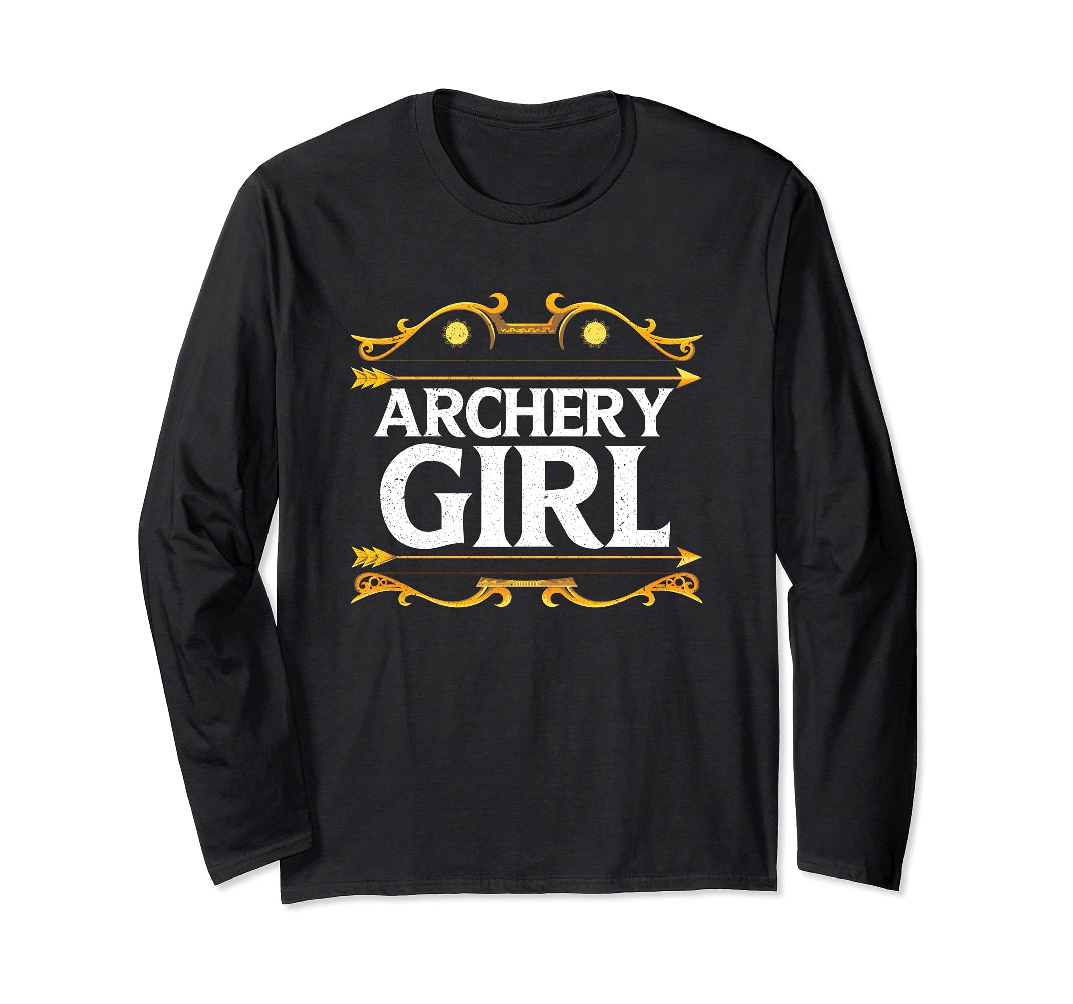 Archery Girl Archer Bow & Arrow Hunter Hunting Girl Long Sleeve T-Shirt