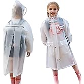 Kids Rain Coat for Girls Boys Raincoat Lightweight Waterpoof Kids Rain Jacket Toddler Rain Wear 3XL Size