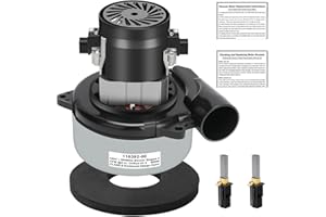EJVFN 116392-00 Vacuum Motor Replacement, 5.7 Inch 2-Stage 120V Vacuum Blower for Central Vacuum Systems, Boat Lift, Industrial Cleaning – High Power, Quiet, Long-Lasting, Easy Installation – 116392-01