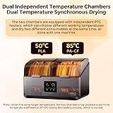 Creality Space Pi X4 Filament Dryer 4 Spools Dual 200W Chambers 85C view 6