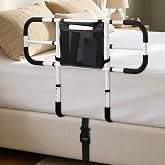 Bed Rails for Elderly Adults Safety, 350 lbs Adjustable Width Bed Guard | ASTM Approved, Non-Slip Grip, Storage Bag, Tool-Free Bed Assist Rail for Seniors, Fits Twin/Full/Queen/King Beds