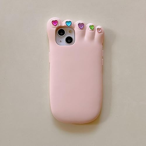 TRADAY 3D Foot Shape Phone Case for iPhone 11 12 13 14 Pro Max Mini XR XS X  7 8 Plus Funny Soft Silicone Phone Case in Kenya | Whizz Cases