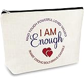Inspirational Quotes Makeup Bag Motivational Gifts for Teacher Nurses Coworker Self Love Gifts for Women Positive Affirmation Gift Cosmetic Bag Graduation Birthday Gift for Her Friends Daughter Sister