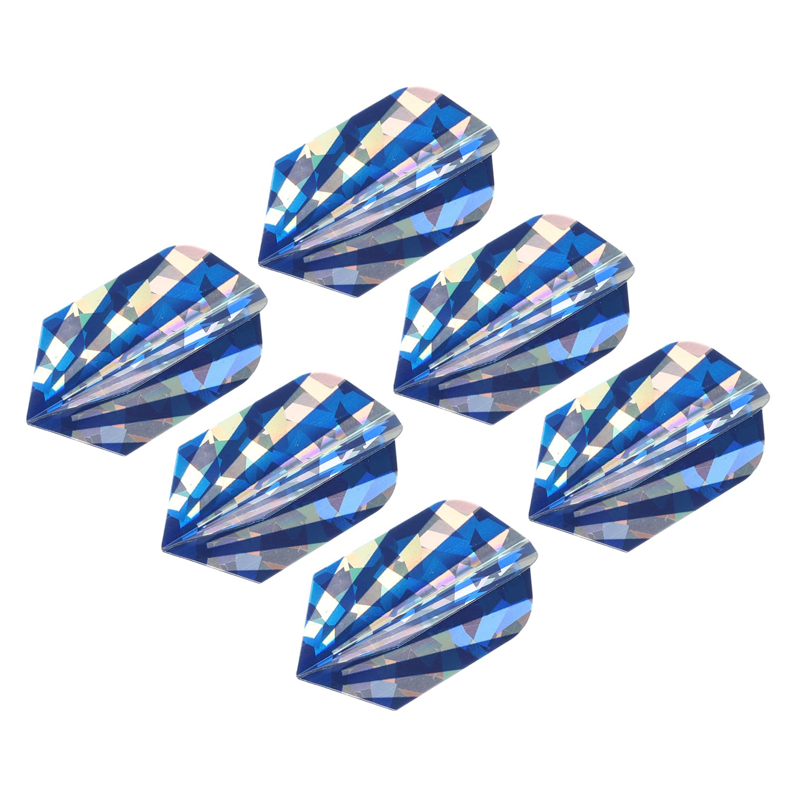 PATIKIL Slim Dart Flights, 6 Pack PET Unique Design Dart Accessories for Steel Tip Dart and Soft Tip Darts, Dark Blue