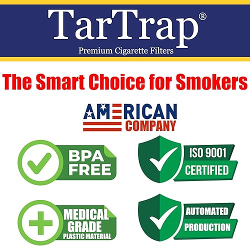 TarTrap Disposable Cigarette Filters - Bulk Economy Pack (1200 Filters Plus  4 Free Lighters), Cigarette Filters for Tar & Chemical Removal, Reusable Cigarette  Filters, Tar Bar Filters for Smokers, in Kenya