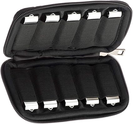 Étui De Rangement Pour Clés USB – 10 Emplacements, Nylon, Zip, Portable, Pour Clés USB, Cartes Mémoire - 7