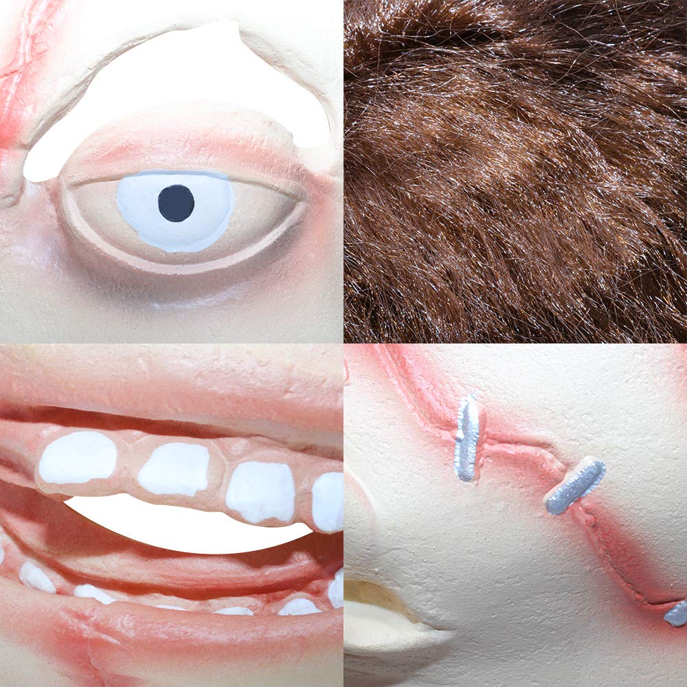 XIAO MO GU Funny Halloween mask Chucky Mask Ghost Baby Mask for Halloween Party Decor Props