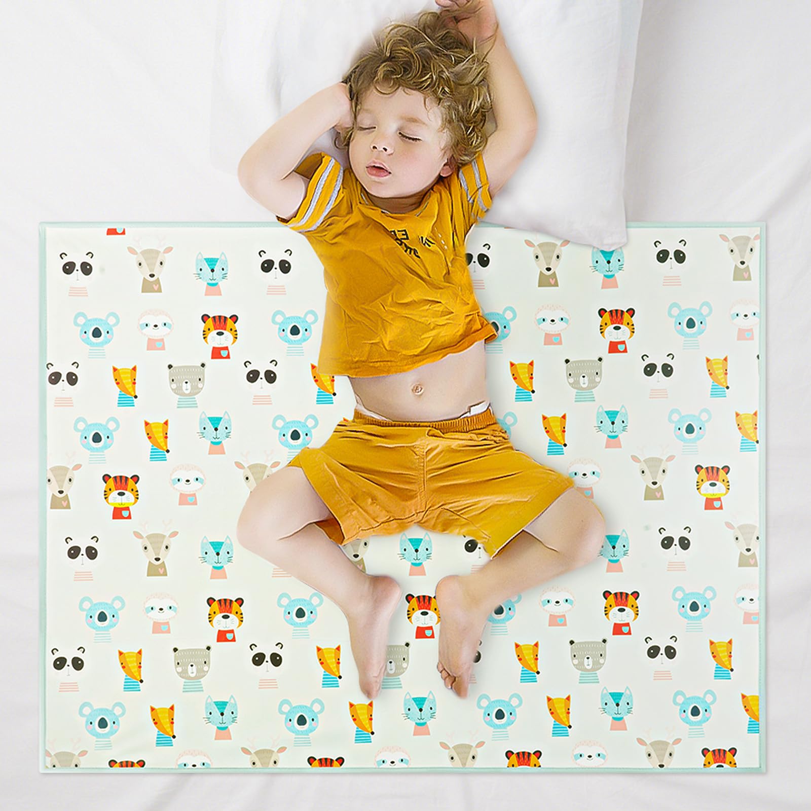 Aolso Potty Training Bed Pads, PU Bed Protector for Kids, 70 * 90cm Bed Wetting Mattress Protector Bed Wetting Sheets Mats, Absorb Water Pads Toddler Sheet Protector Toilet Training