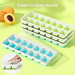 Ice Cube Trays 4 Pack, Airabc Silicone with