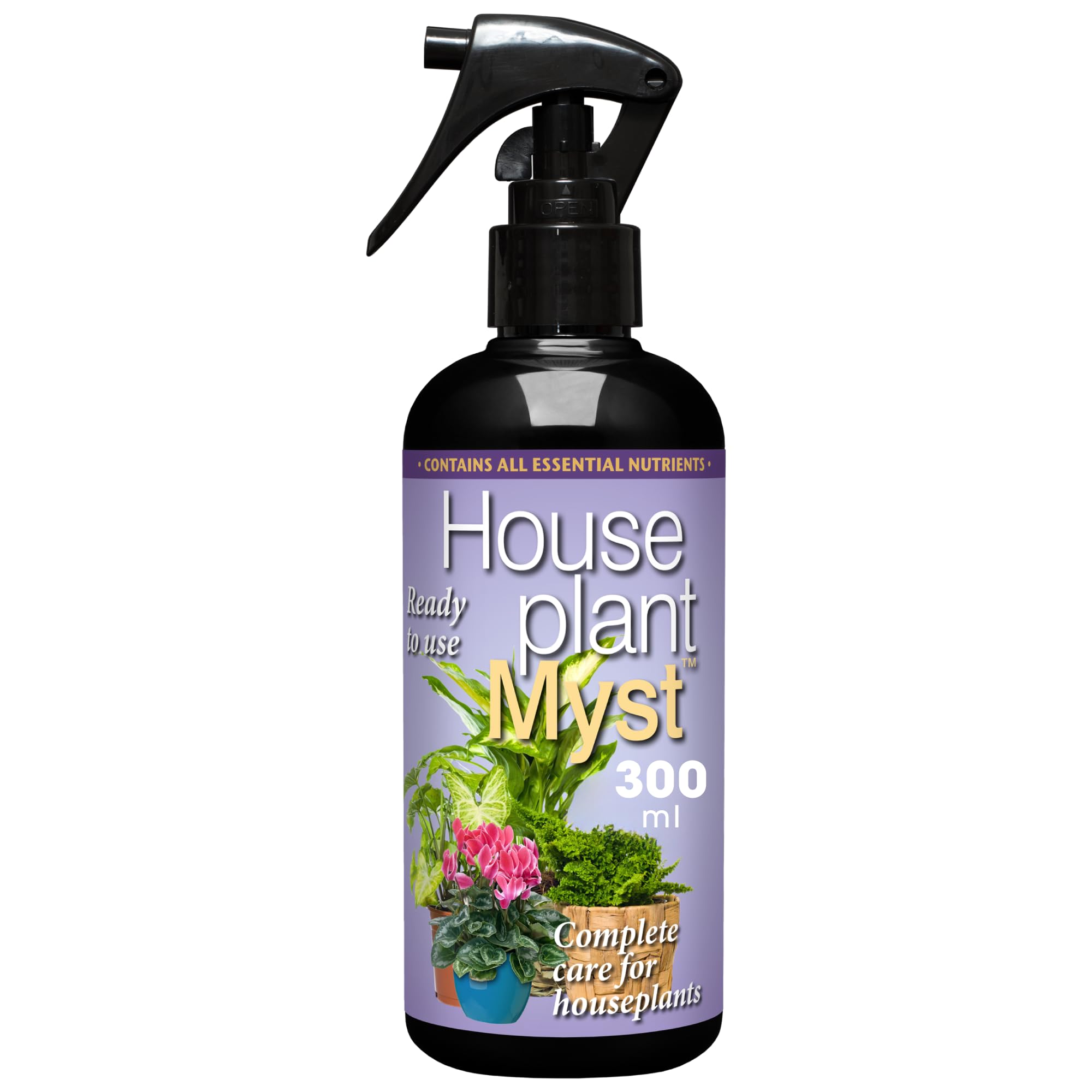 Houseplant Myst, 300ml - Growth Technology Plant Spray for Indoor Plants - Professional Grade House Plant Food with Liquid Fertiliser & Essential Nutrients - Growth Enhancer & Pest Repellent