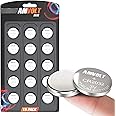 AmVolt 15 Pack CR2032 Batteries - [Extended Life] Airtag Battery 220mAh 3 Volt Lithium Replacement Airbag 3v C2032 Watch Battery Coin Round Button Cell - Key FOB - Child Resistant | 5 Year Guarantee