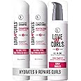 Love Ur Curls - Shampoo & Conditioner Set with All in One Curl Cream Styler for Curly Hair, 3 Step System to Repair and Moist