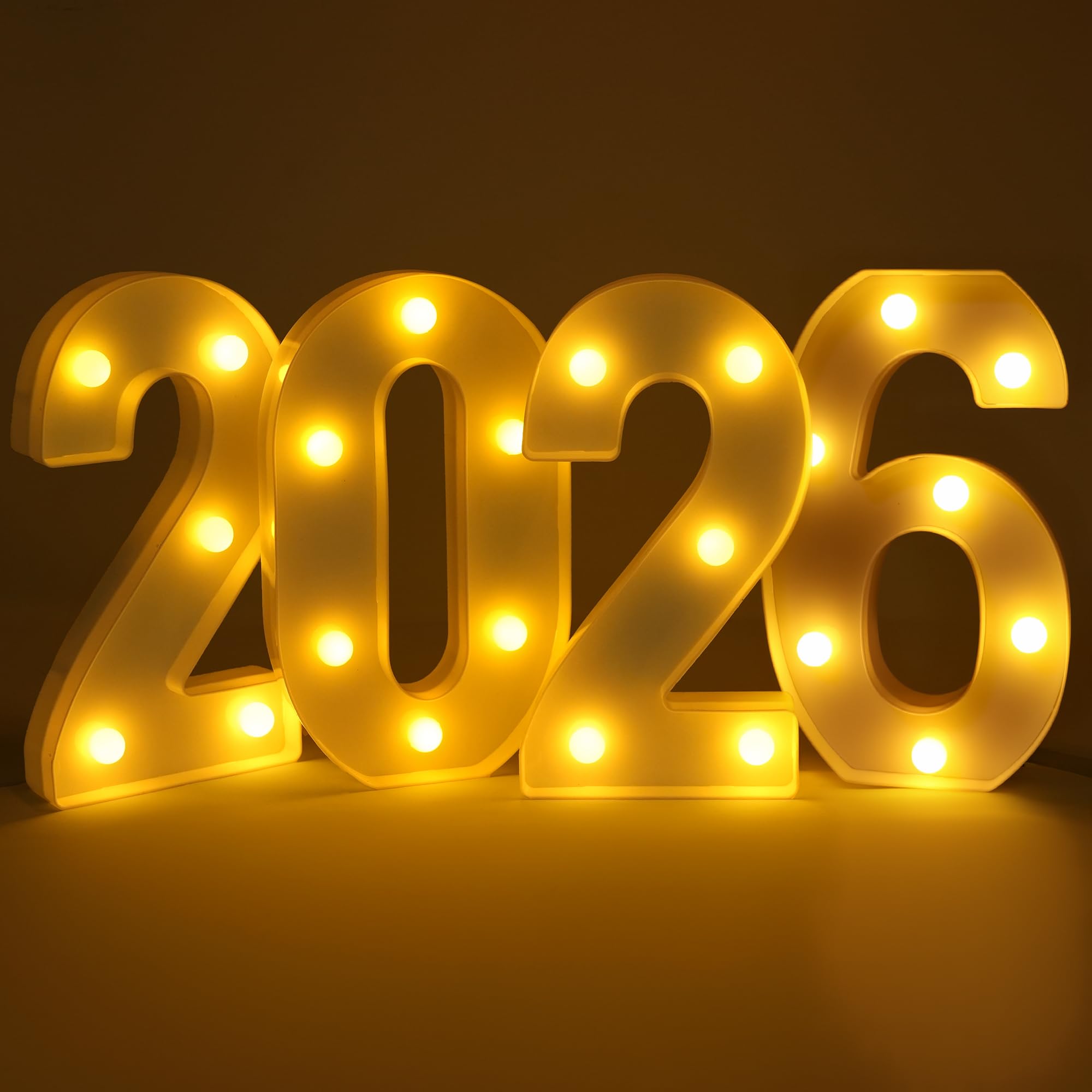 Photo 1 of KatchOn, Led Light Up 2026 Sign - 8 Inch | 2026 Marquee Numbers for New Years Decorations 2026 | 2026 Light Up Numbers for New Years Eve Party Supplies 2026 | Happy New Year 2026 Sign