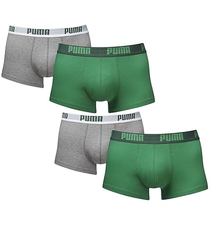 Puma Herren Shortboxer Basic Unterhosen 4er Pack in verschiedenen Farben 521025001