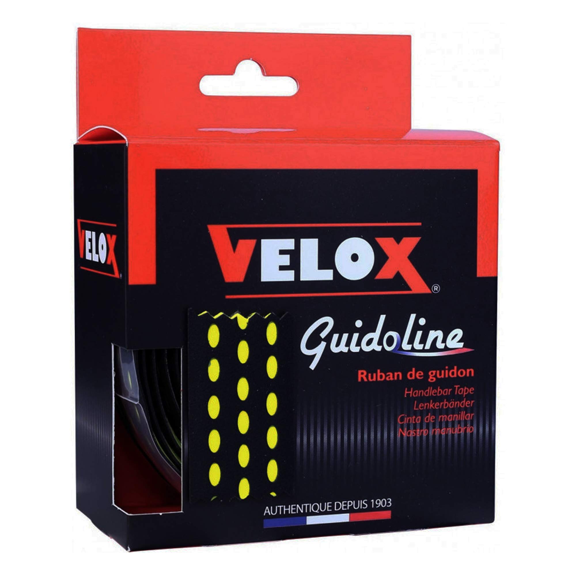 Velox Bi-Colour Dual Density Handlebar Tape, One Size, Black/Yellow