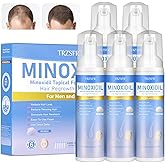Trzsfr 5% Minoxidil Foam for Men & Women, Hair Regrowth Treatment for Thinning Hair & Beard Growth, Extra Strength Topical Foam, Clinically Proven Hair Loss Treatment, 6 Month Supply (14OZ Total)