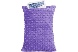 zhijiazhi Abdominal Surgery Pillow with Pocket, Hysterectomy Pillow, Lumpectomy Recovery Pillow for Women, Small Pillow for Travel (Purple)