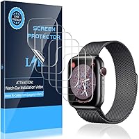 LK [6 Pack] Screen Protector for Apple Watch 40mm Series 4/5 - Max Coverage Bubble-Free Anti-Scratch iWatch 40mm Flexible TPU Clear Film