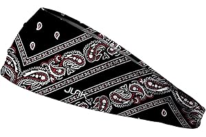 JUNK Brands Big Bang Lite Bandana Headband - Moisture-Wicking, Performance Fabric, Non-Slip, Sports Sweatband for Men & Women - One Size