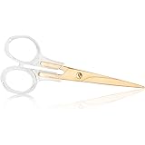 SIRMEDAL Stylish Acrylic Gold Stainless Steel Premium Multipurpose Scissors for Office Home School Art Craft (6.5 Inch)