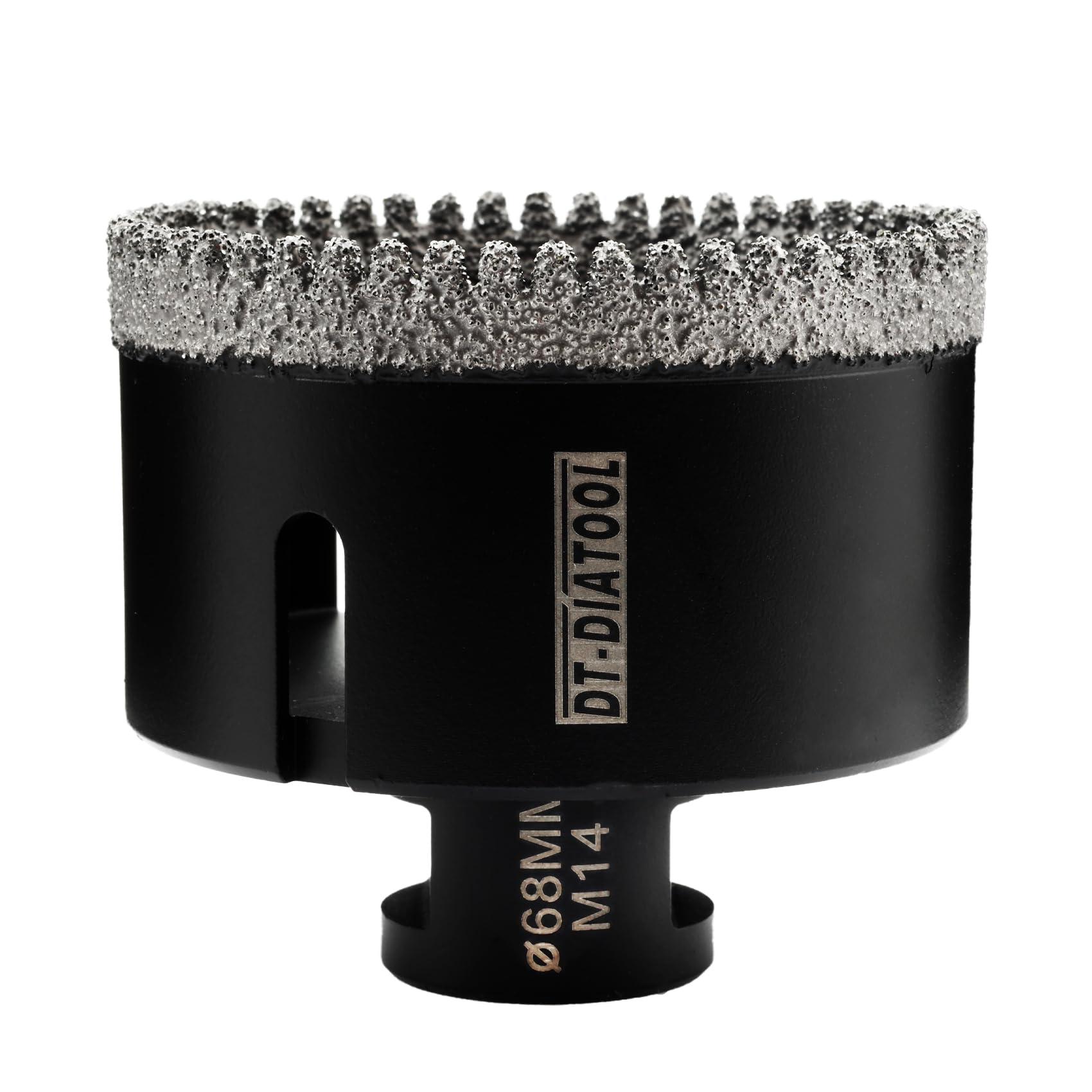 DT-DIATOOL Diamond Core Drill Bit 68mm - Diamond Hole Saw for Porcelain Tile Ceramic Tile Marble Granite M14 Thread
